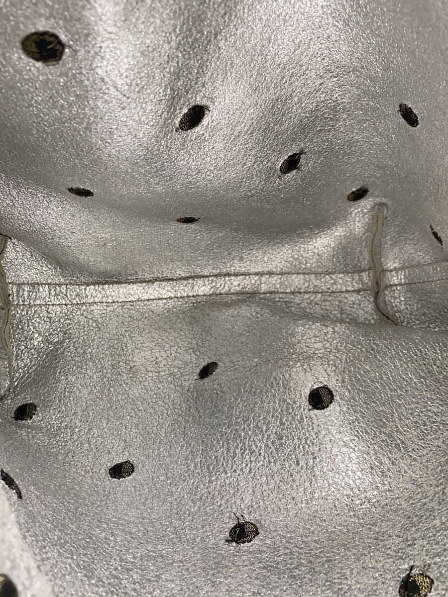 NUR DONATELLA LUCCHI Tote Bag Leather GRY Dot 6