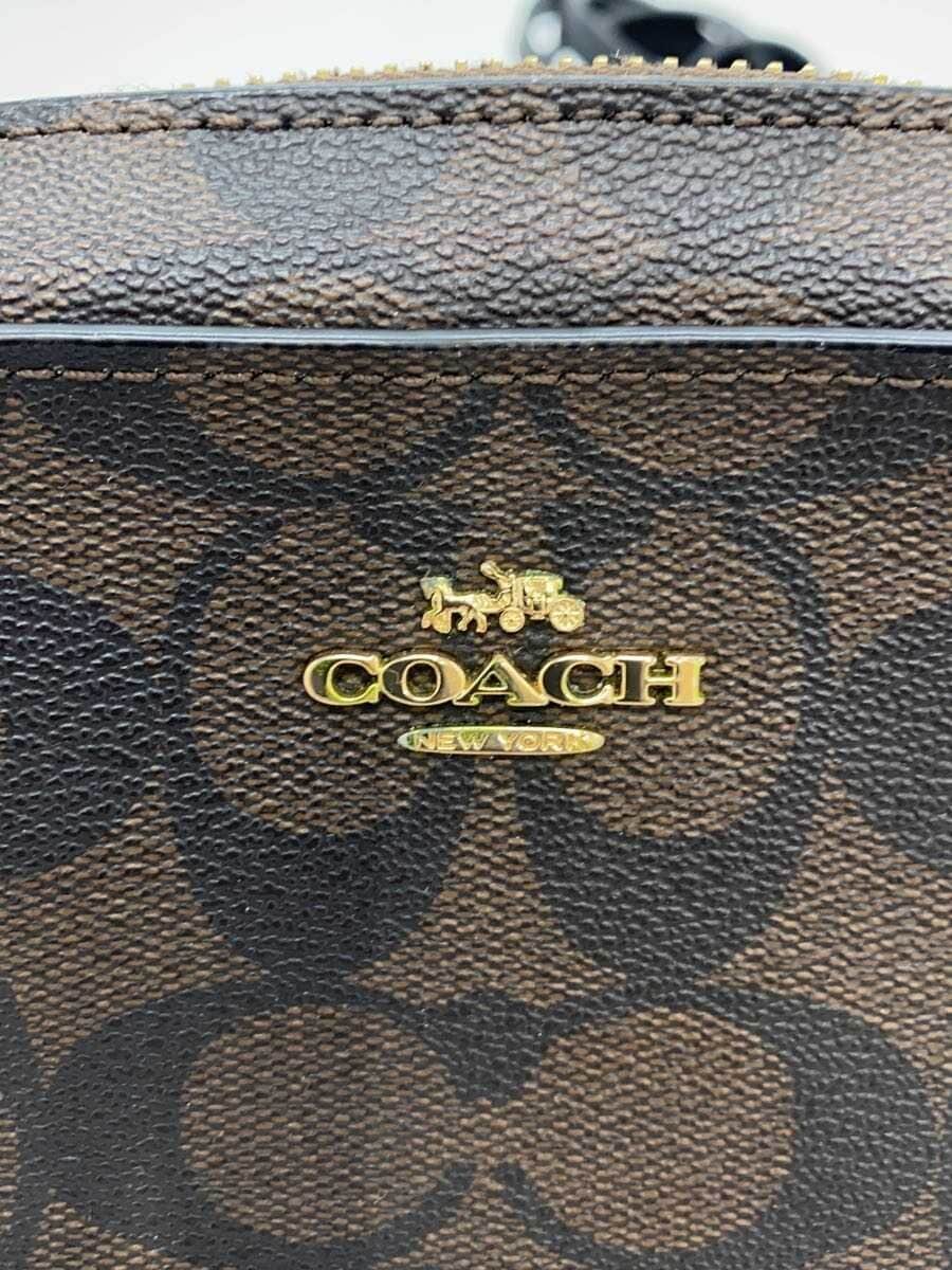 COACH Mini Camera Bag Signature Black Leather -- BRW Allover Pattern 91677 5