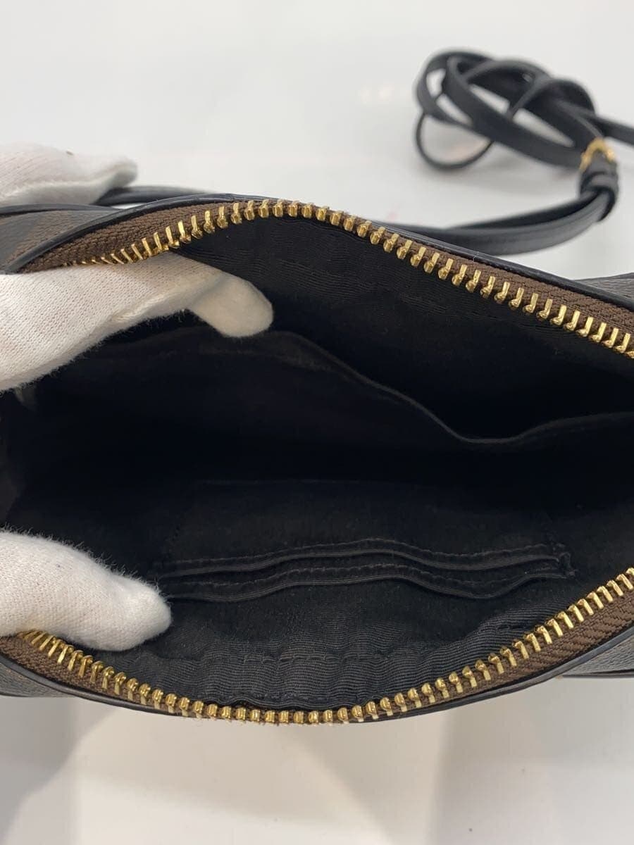 COACH Mini Camera Bag Signature Black Leather -- BRW Allover Pattern 91677 6