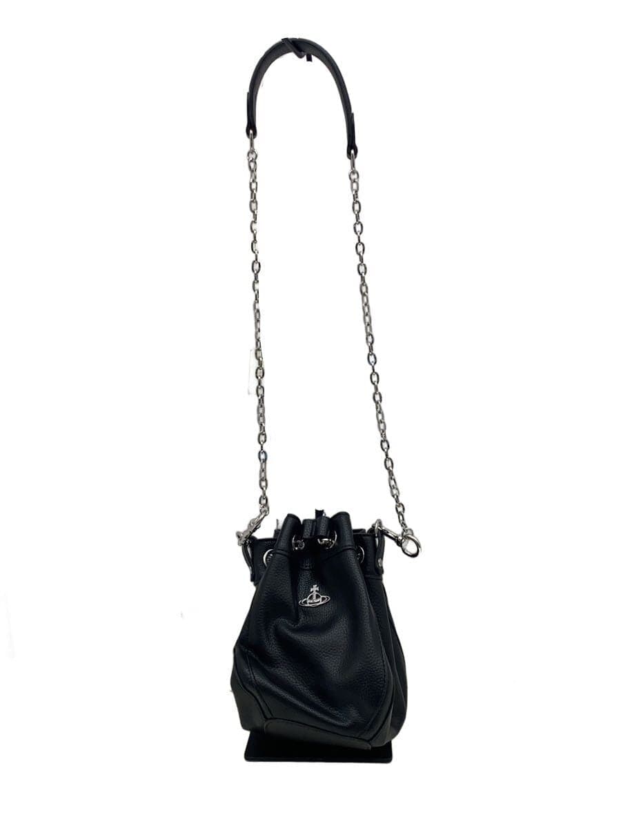 Vivienne Westwood Shoulder Bag Leather BLK Solid 4C030004W S000D N403