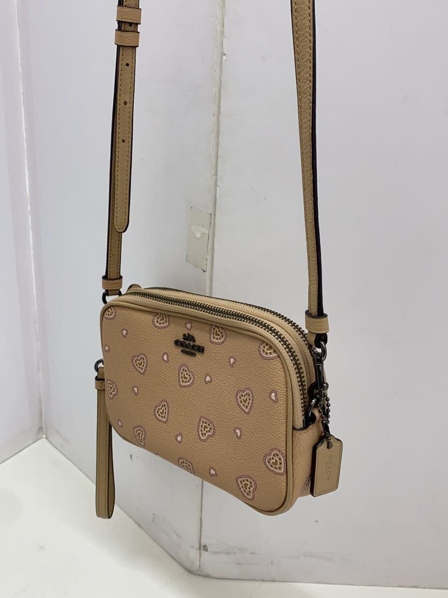 COACH Shoulder Bag Leather Beige 29682 2