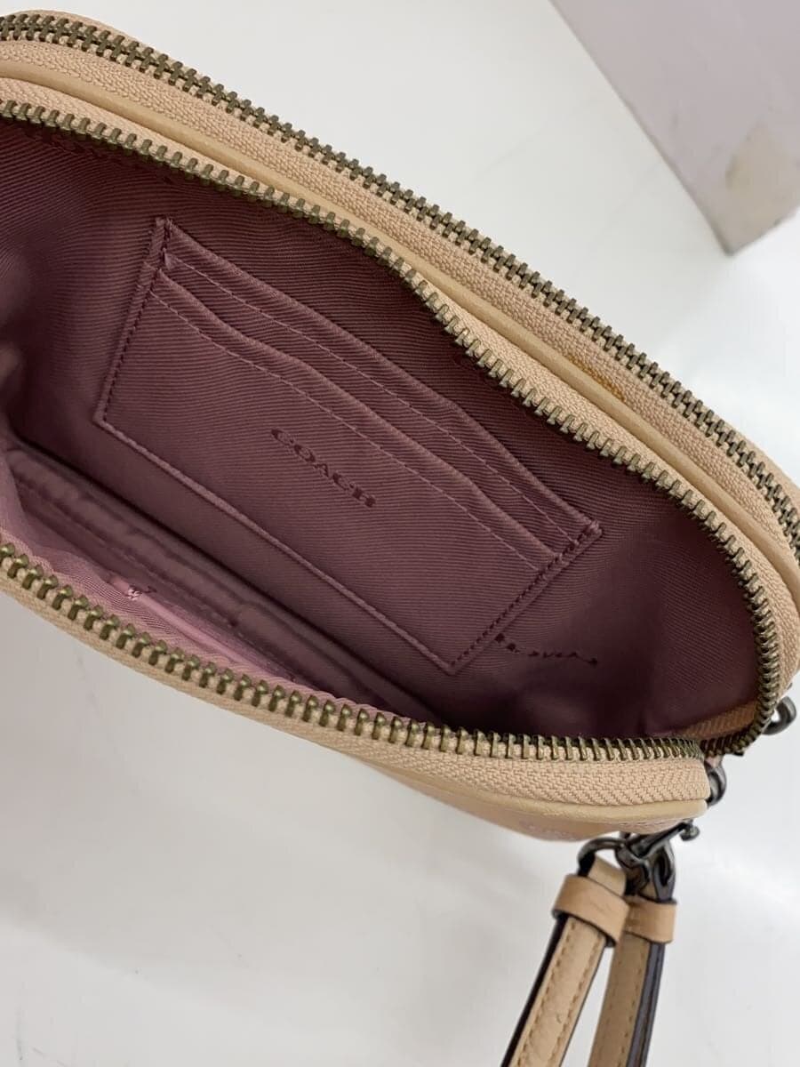 COACH Shoulder Bag Leather Beige 29682 7