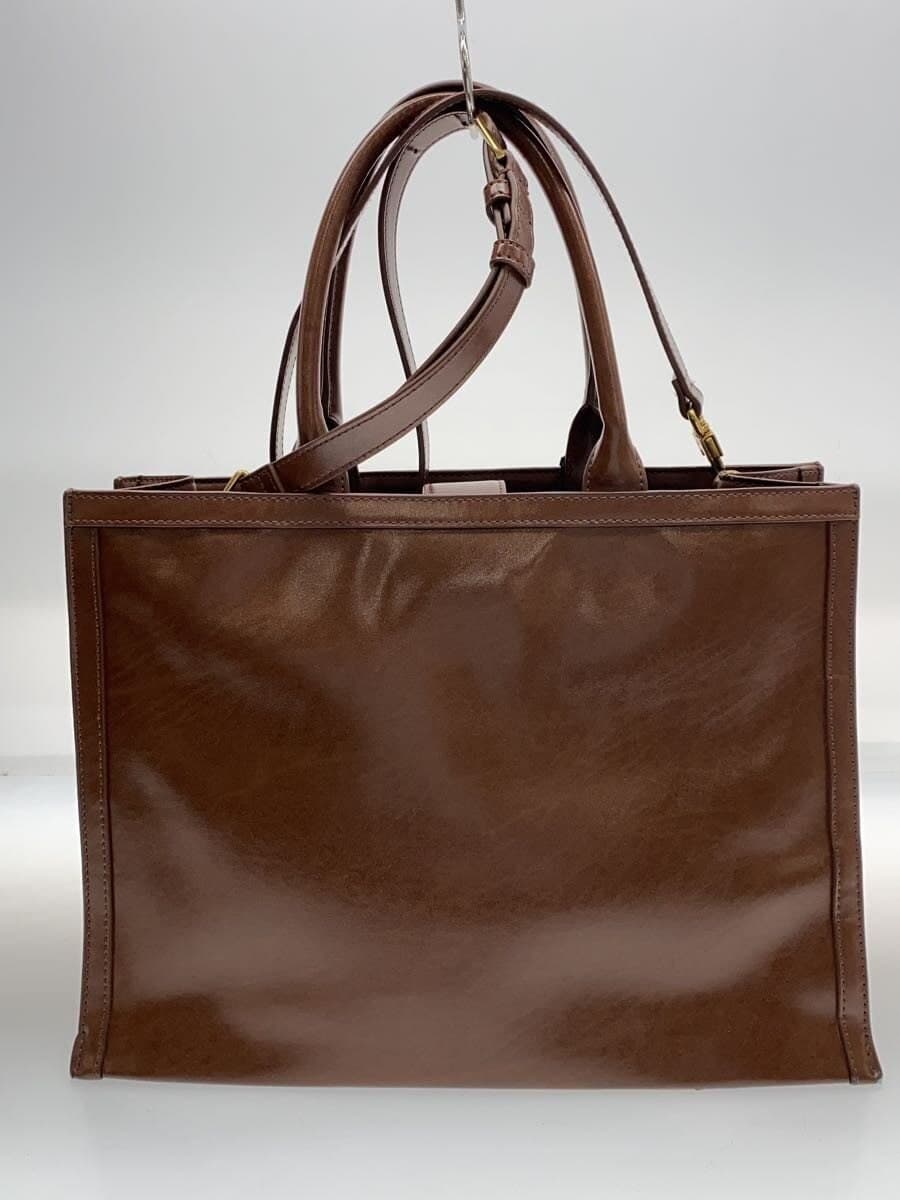 CHARLES&KEITH Tote Bag Leather BRW Solid 3