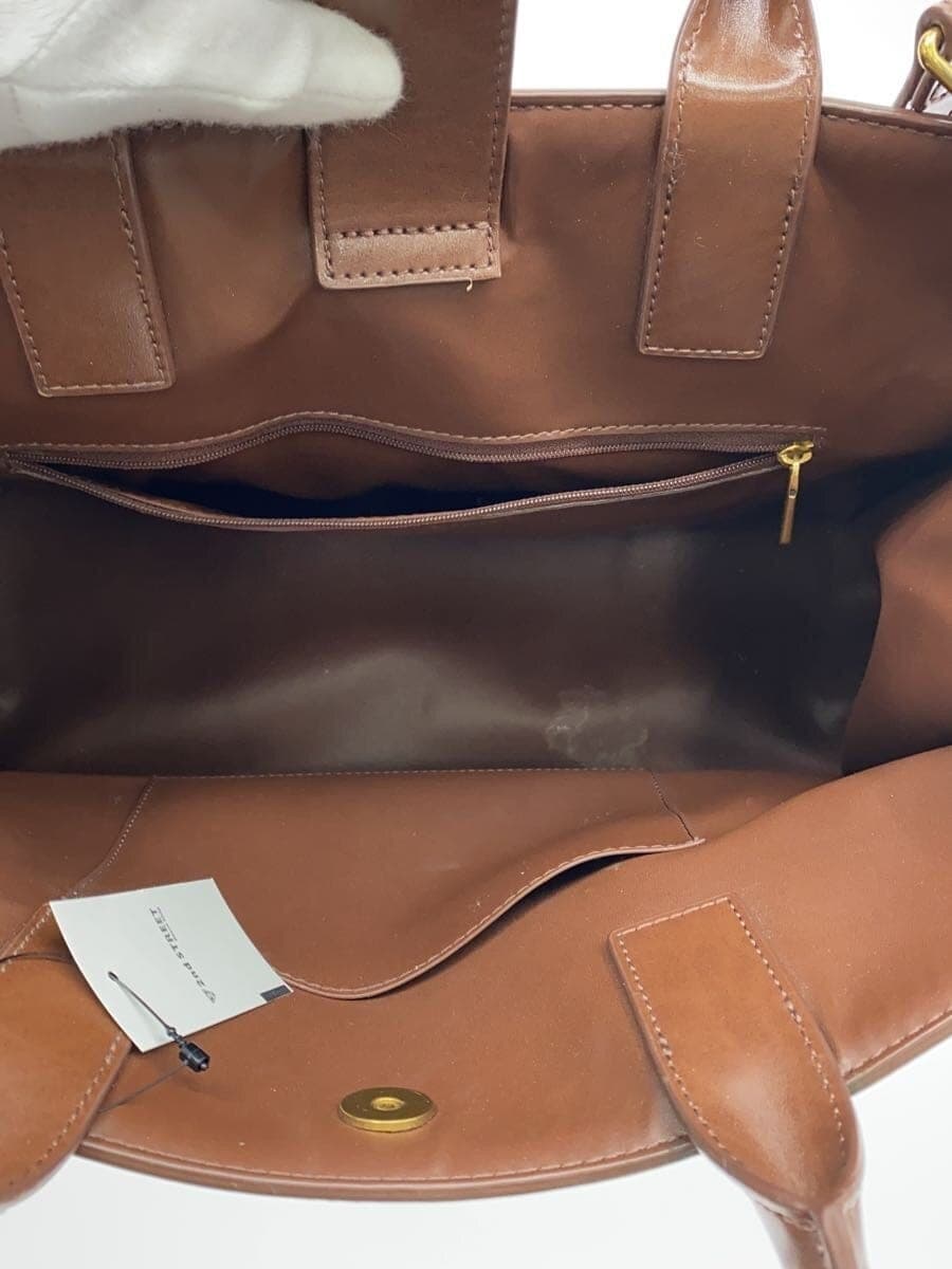 CHARLES&KEITH Tote Bag Leather BRW Solid 6