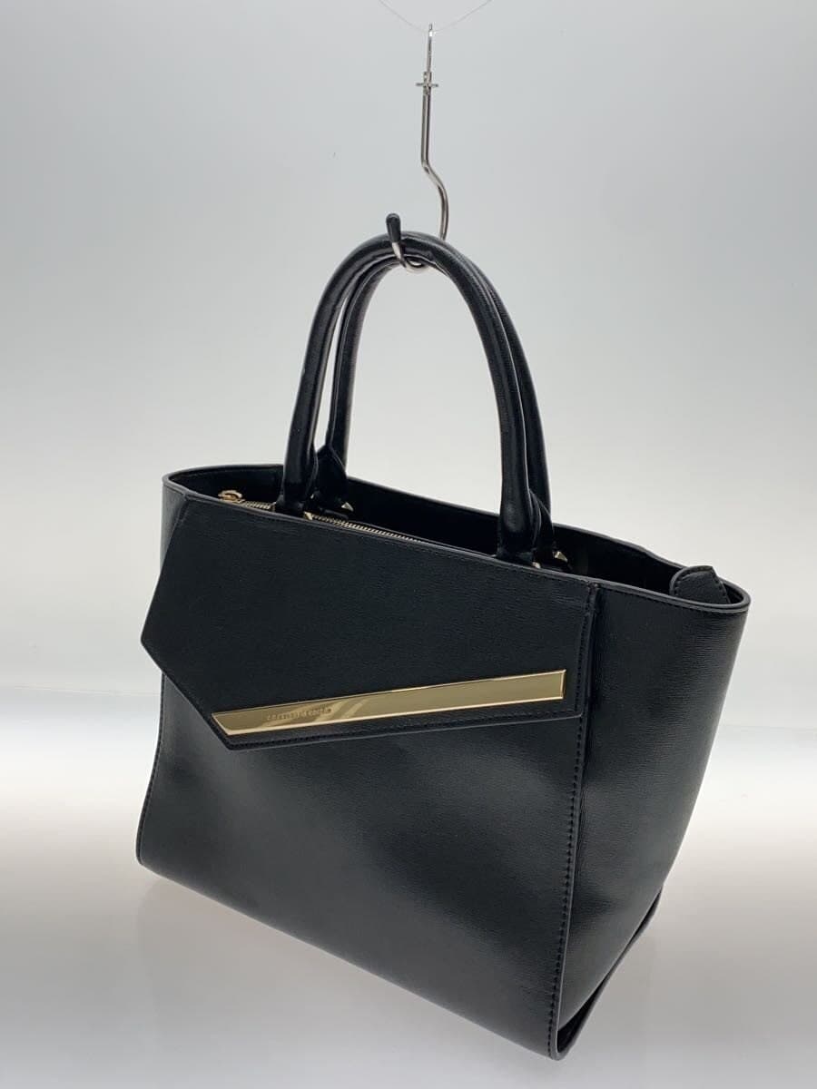 CHARLES&KEITH Shoulder Bag Leather BLK Solid 2