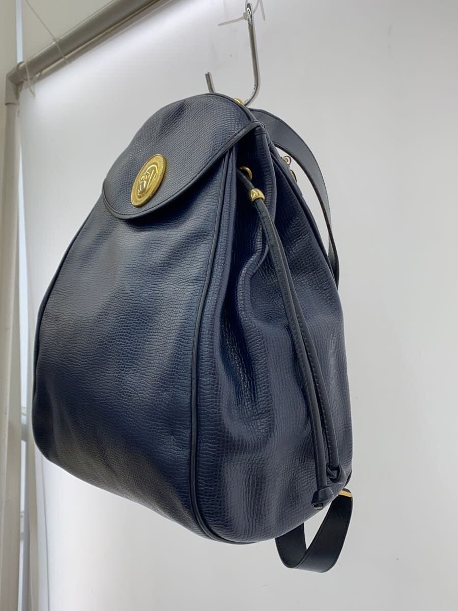 Christian Dior Backpack Leather NVY 2