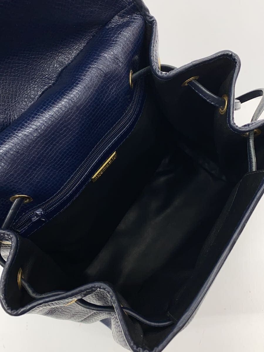 Christian Dior Backpack Leather NVY 6