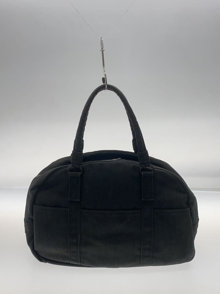 PORTER Boston Bag Canvas Black Plain 3