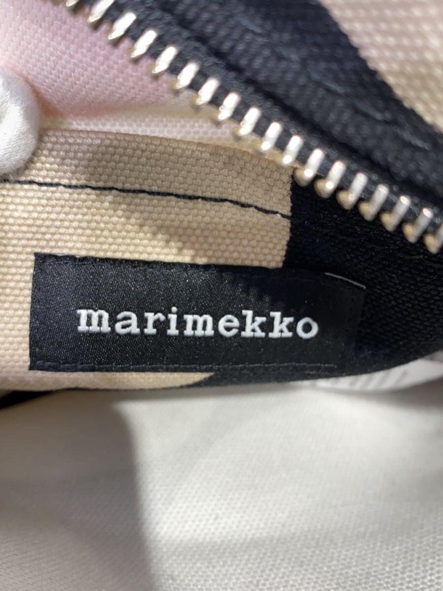 Marimekko shoulder bag canvas BEG floral pattern 5