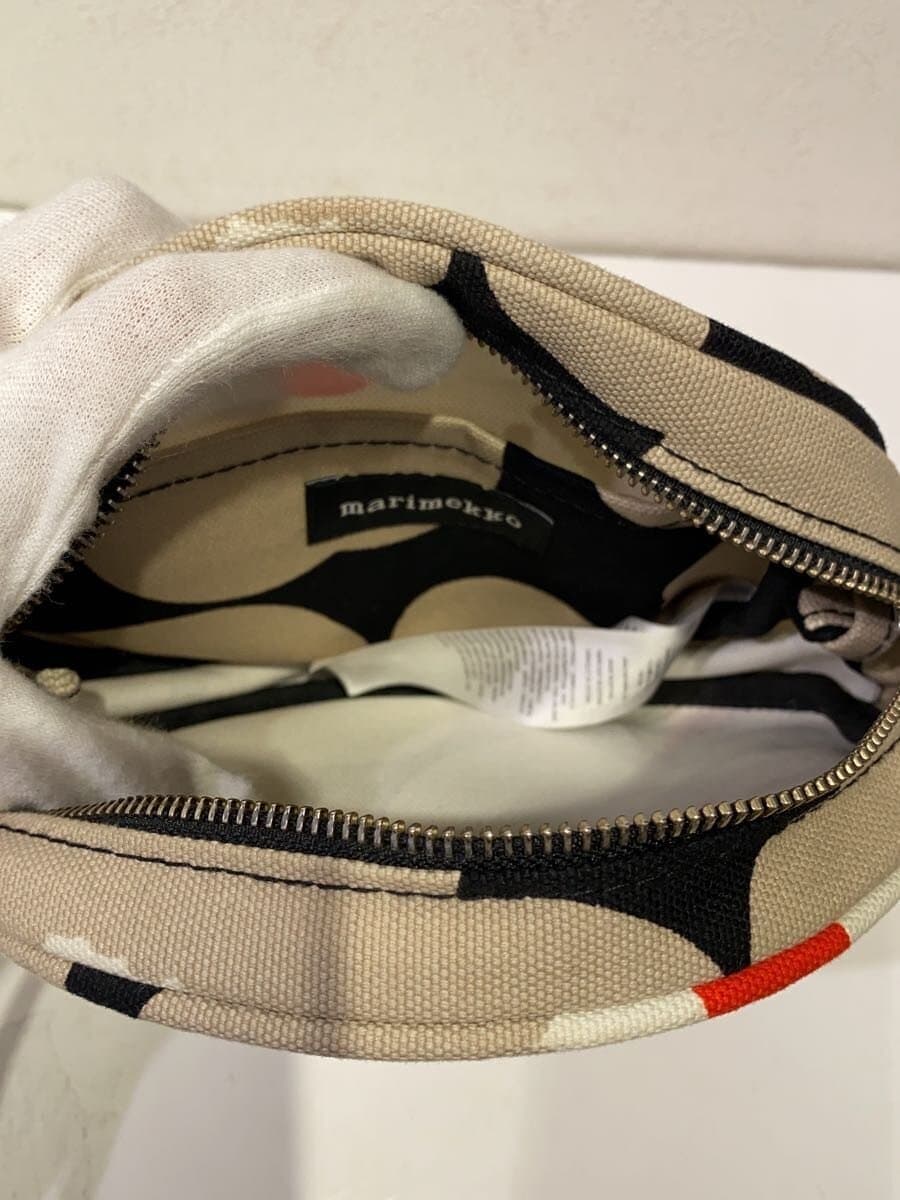 Marimekko shoulder bag canvas BEG floral pattern 6