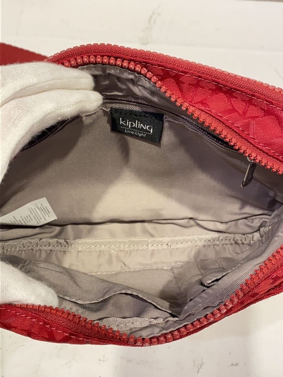 Kipling Shoulder Bag RED All Over Pattern 6