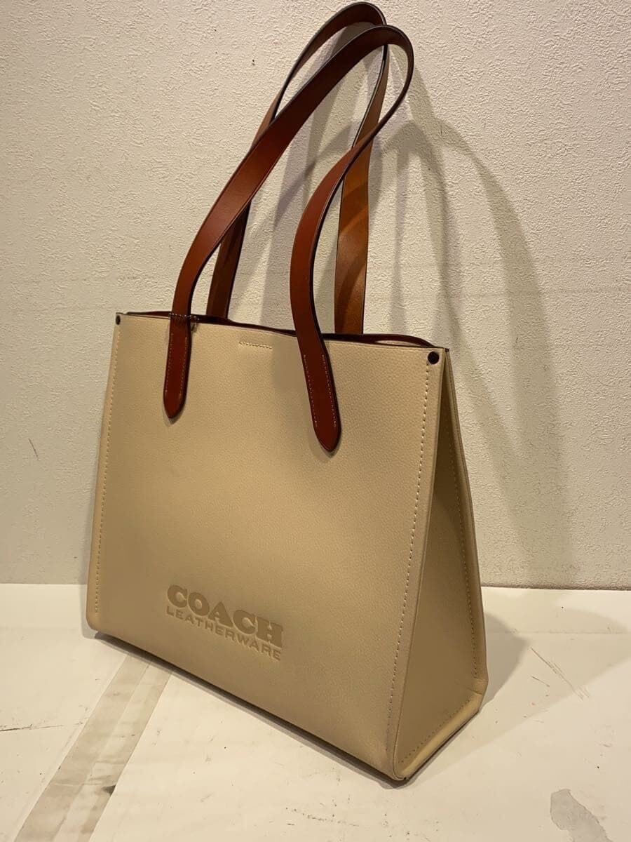 COACH Relay Tote 34 Leather CRM CH757 2