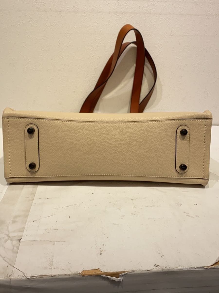 COACH Relay Tote 34 Leather CRM CH757 4