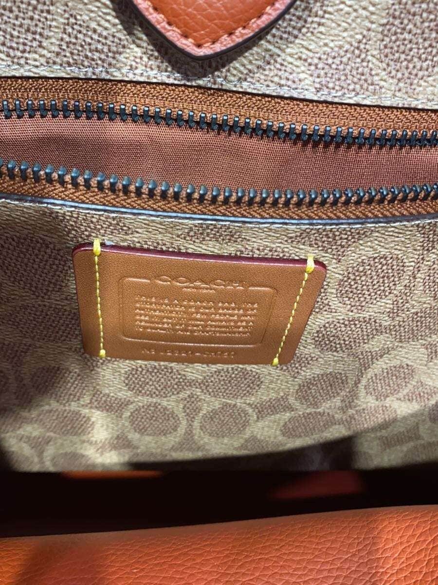 COACH Relay Tote 34 Leather CRM CH757 5