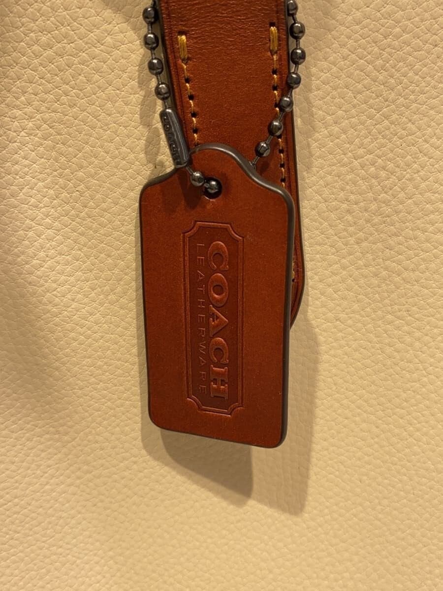 COACH Relay Tote 34 Leather CRM CH757 7