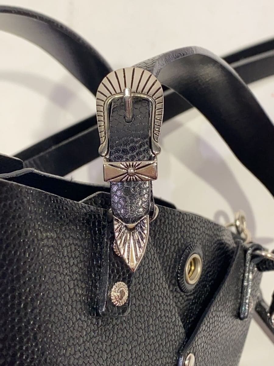 TOGA Shoulder Bag Leather BLK 7