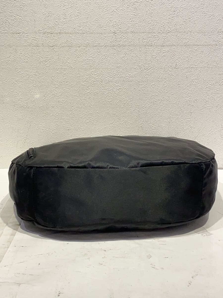 Russet round big shoulder bag shoulder bag nylon BLK 4