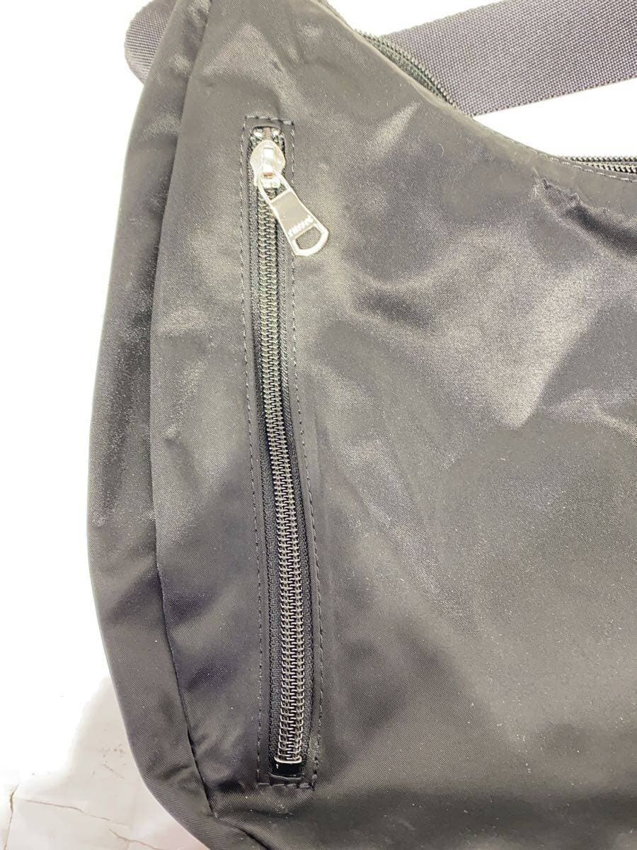 Russet round big shoulder bag shoulder bag nylon BLK 8