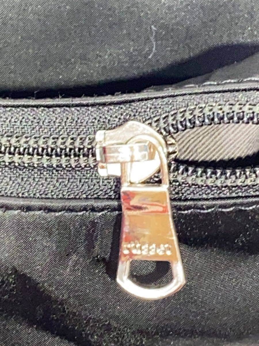 Russet round big shoulder bag shoulder bag nylon BLK 9