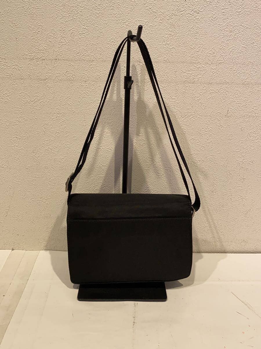 PRADA Shoulder Bag Nylon Black Solid Color 3