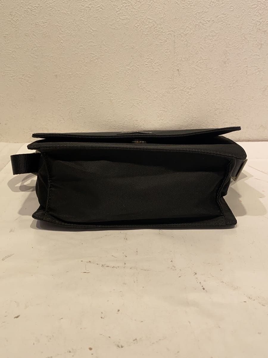 PRADA Shoulder Bag Nylon Black Solid Color 4