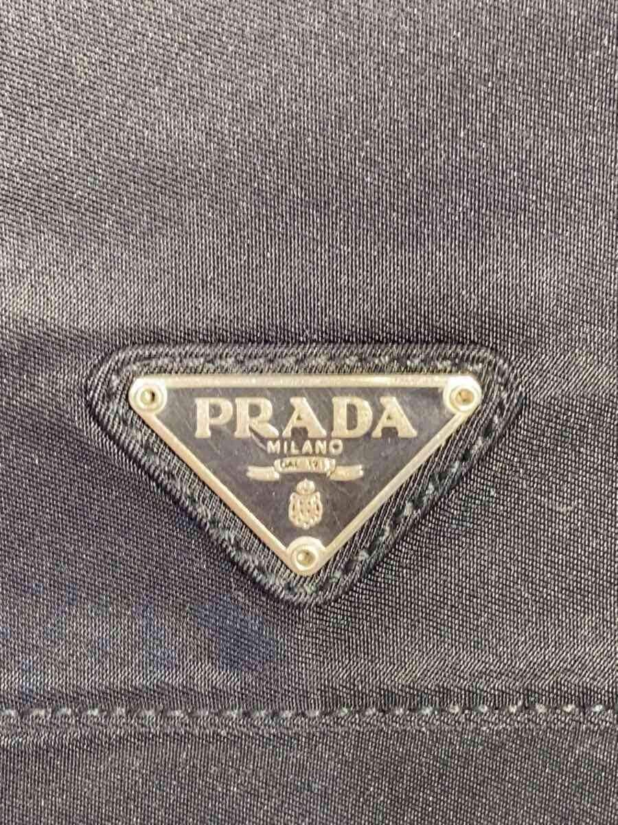 PRADA Shoulder Bag Nylon Black Solid Color 5