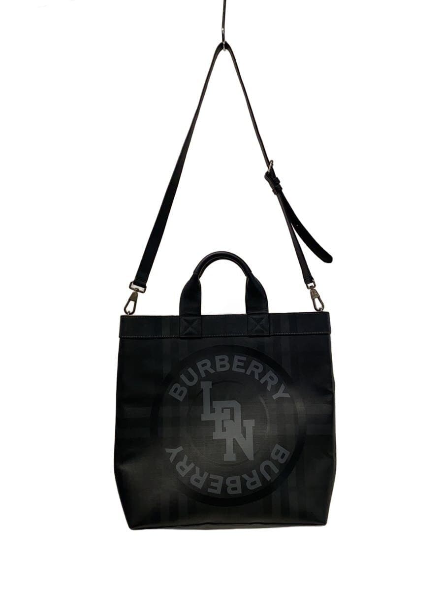 BURBERRY tote bag -- GRY check