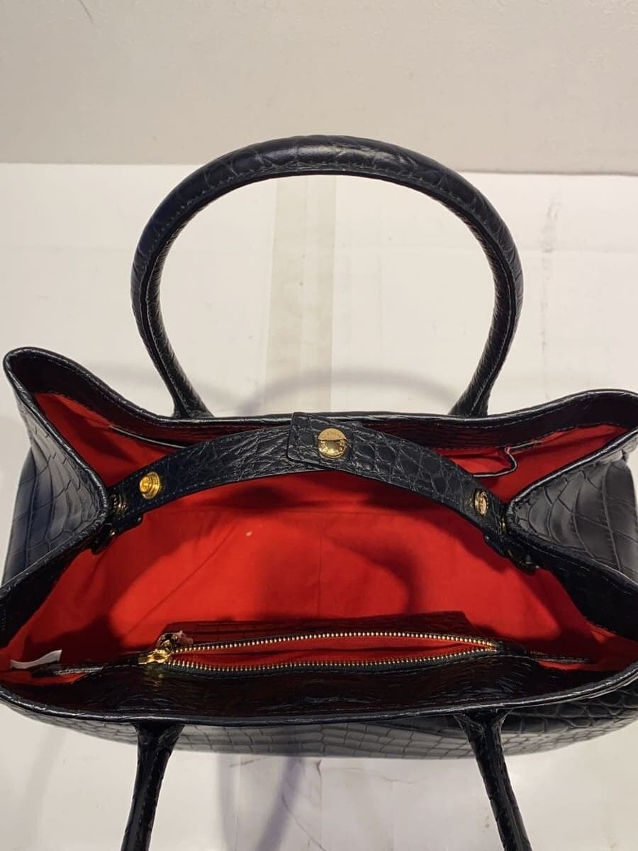 LEATHER JEWELS Handbag Leather BLK 8