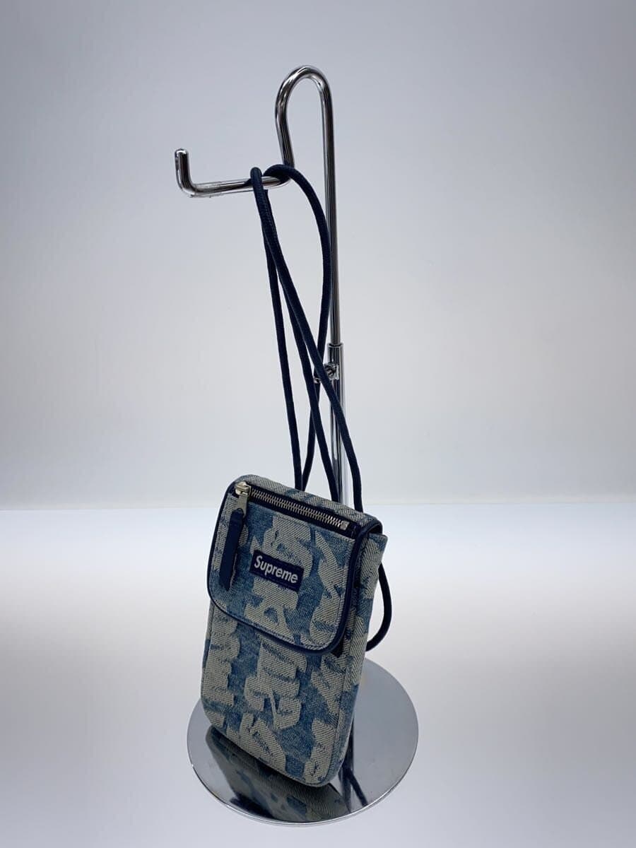 Supreme22ss fat tip jacquard denim neck pouch BLU All Over Pattern 2