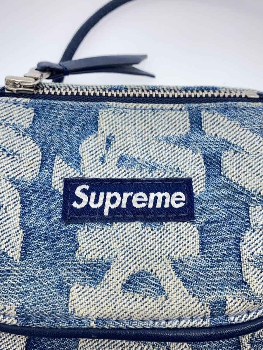 Supreme22ss fat tip jacquard denim neck pouch BLU All Over Pattern 5