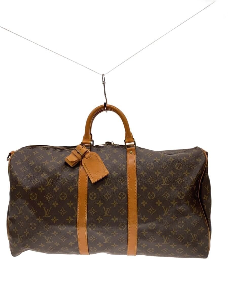 LOUIS VUITTON Keepall 60 Monogram Canvas PVC BRW M41422