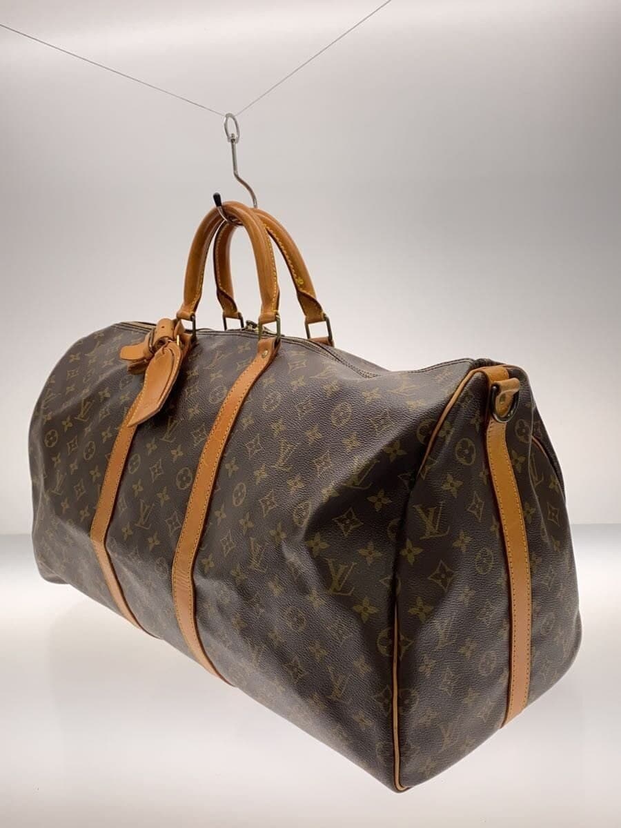 LOUIS VUITTON Keepall 60 Monogram Canvas PVC BRW M41422 2