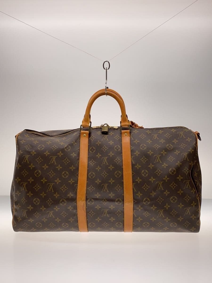 LOUIS VUITTON Keepall 60 Monogram Canvas PVC BRW M41422 3