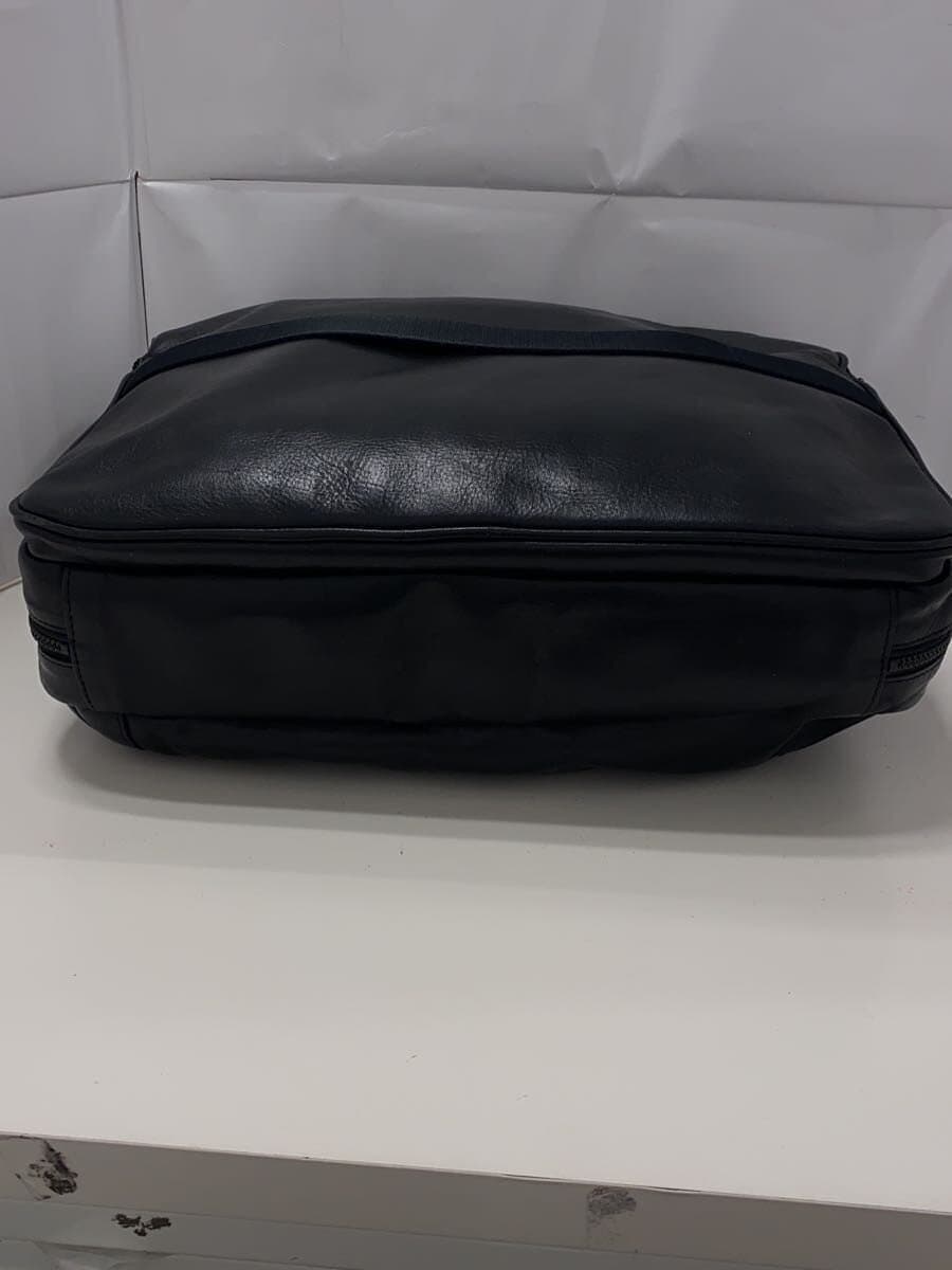 FIVE WOODS Tote Bag Leather BLK Solid 4