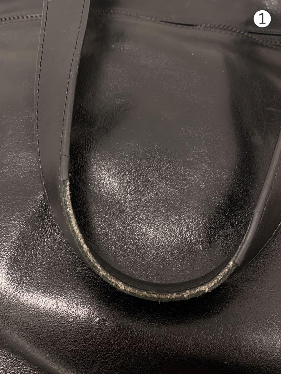 FIVE WOODS Tote Bag Leather BLK Solid 7