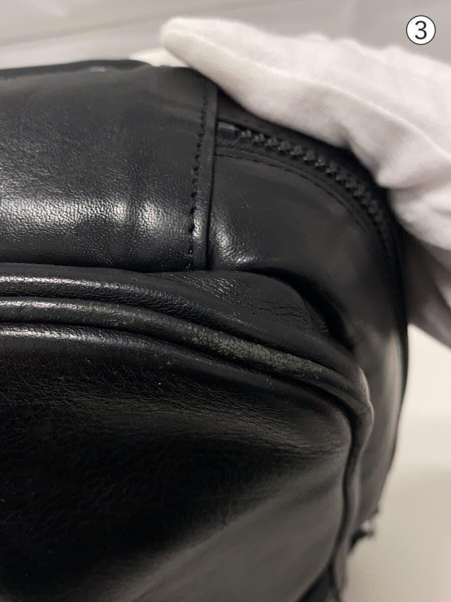 FIVE WOODS Tote Bag Leather BLK Solid 9