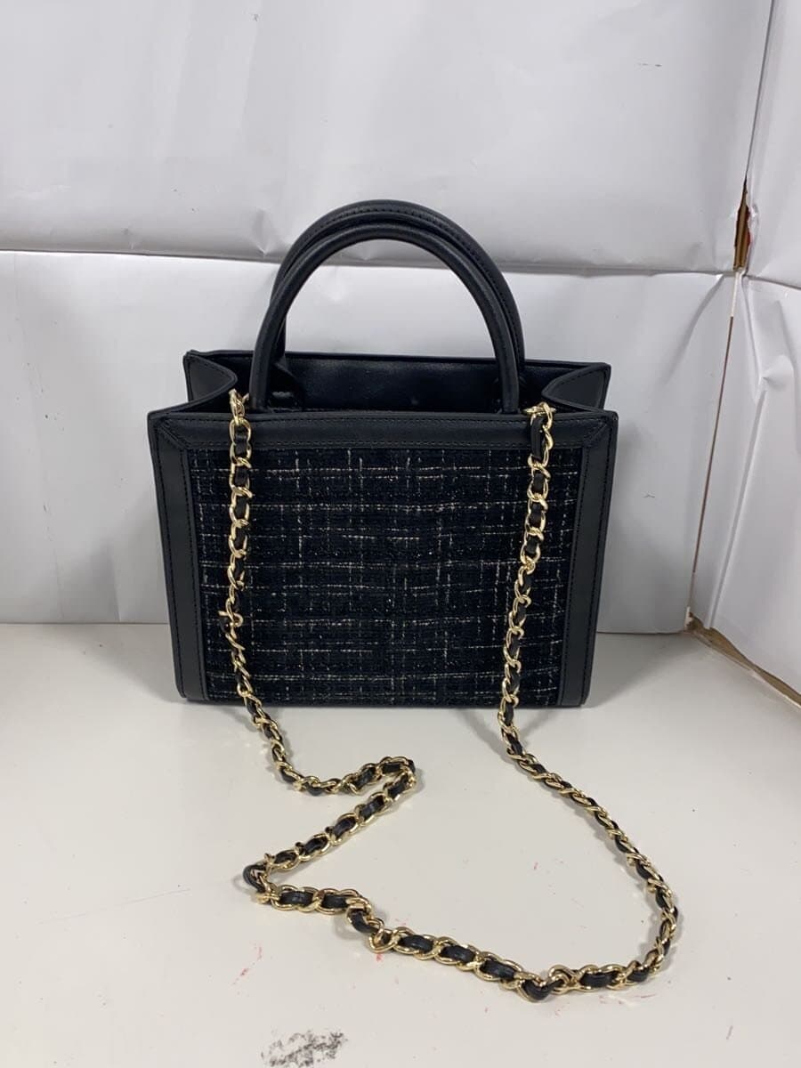 furfur Shoulder Bag Tweed BLK RWGB241512 3