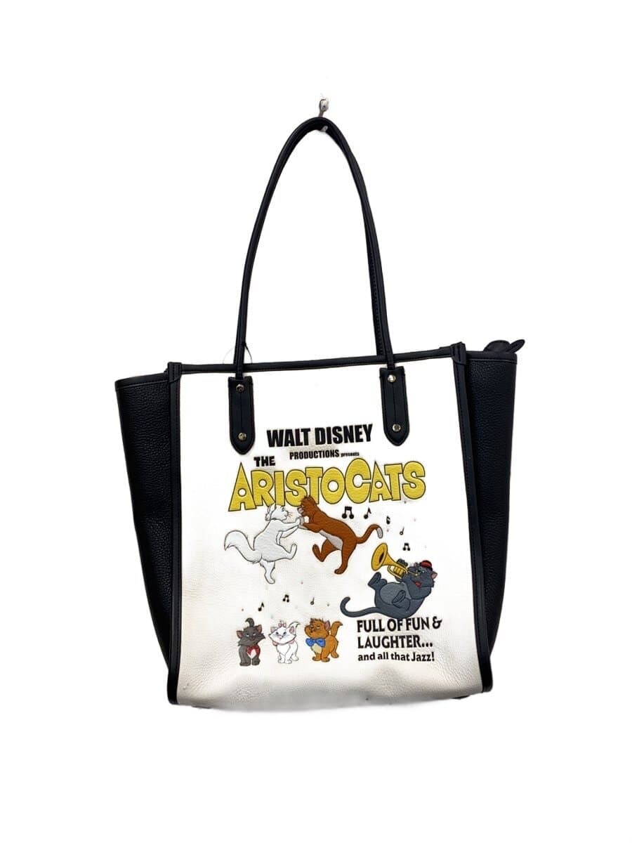 kate spade new york ARISTOCATS DISNEY Ella Aristocats Tote Bag Leather White White Solid
