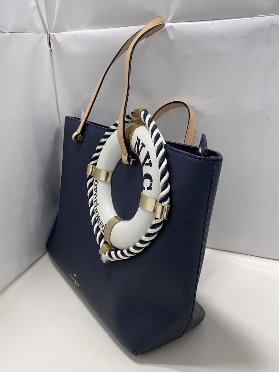 kate spade new york Tote Bag Leather NVY PXRU6790 2