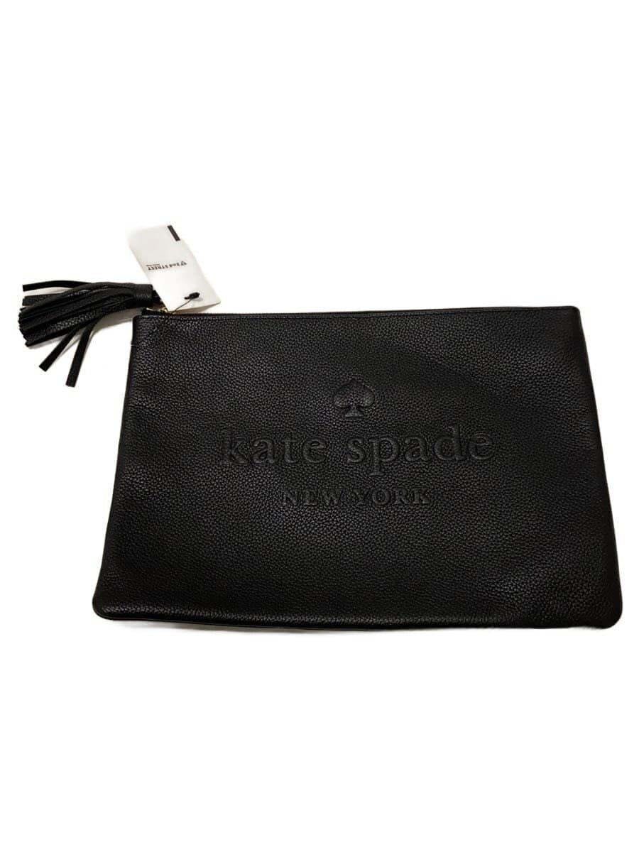 kate spade new york Pouch Leather BLK