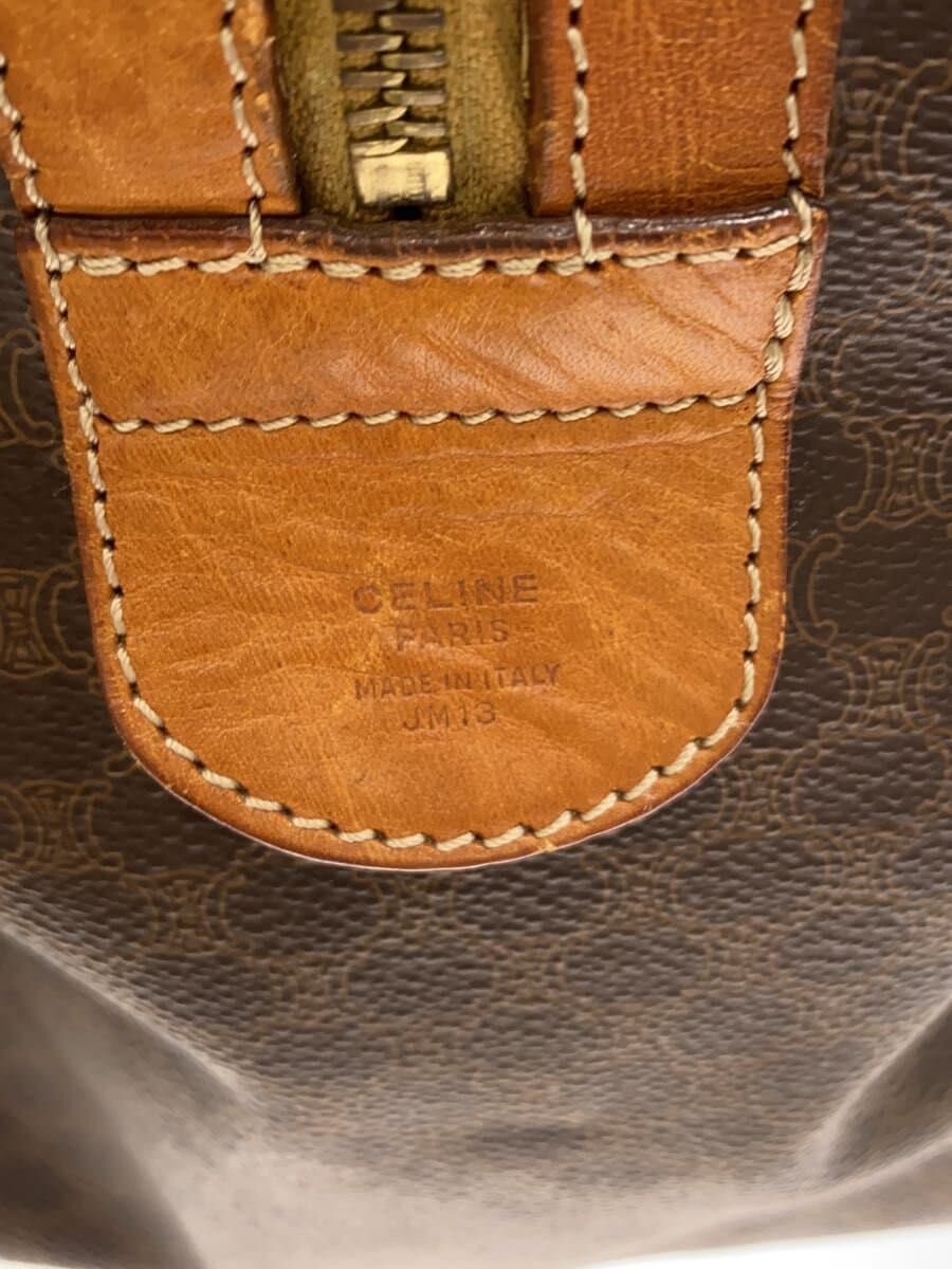 CELINE Macadam with pouch Boston bag PVC BRW all-over pattern 5