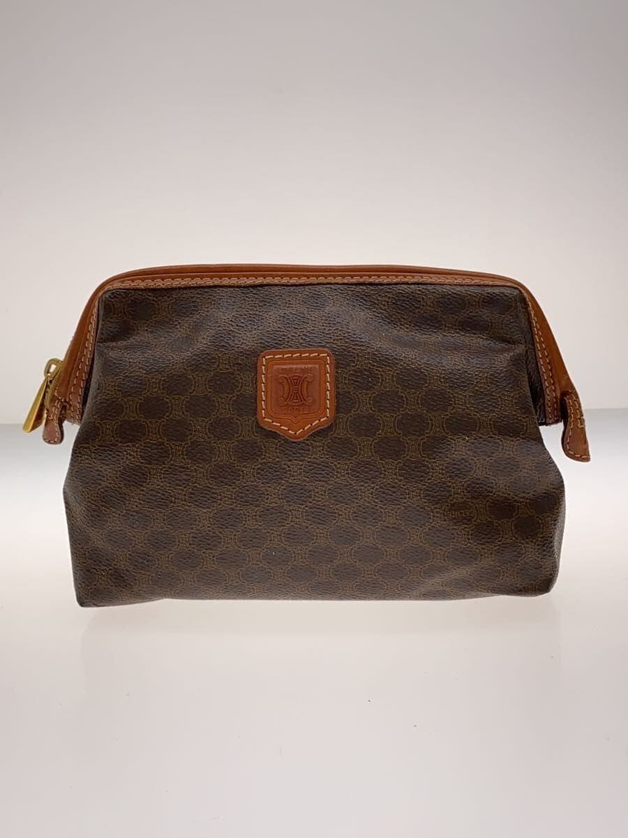 CELINE Macadam with pouch Boston bag PVC BRW all-over pattern 9