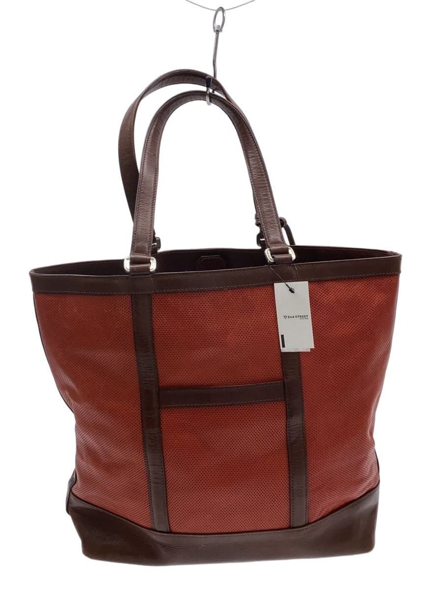 aniary IPL horizontal tote punching leather RED