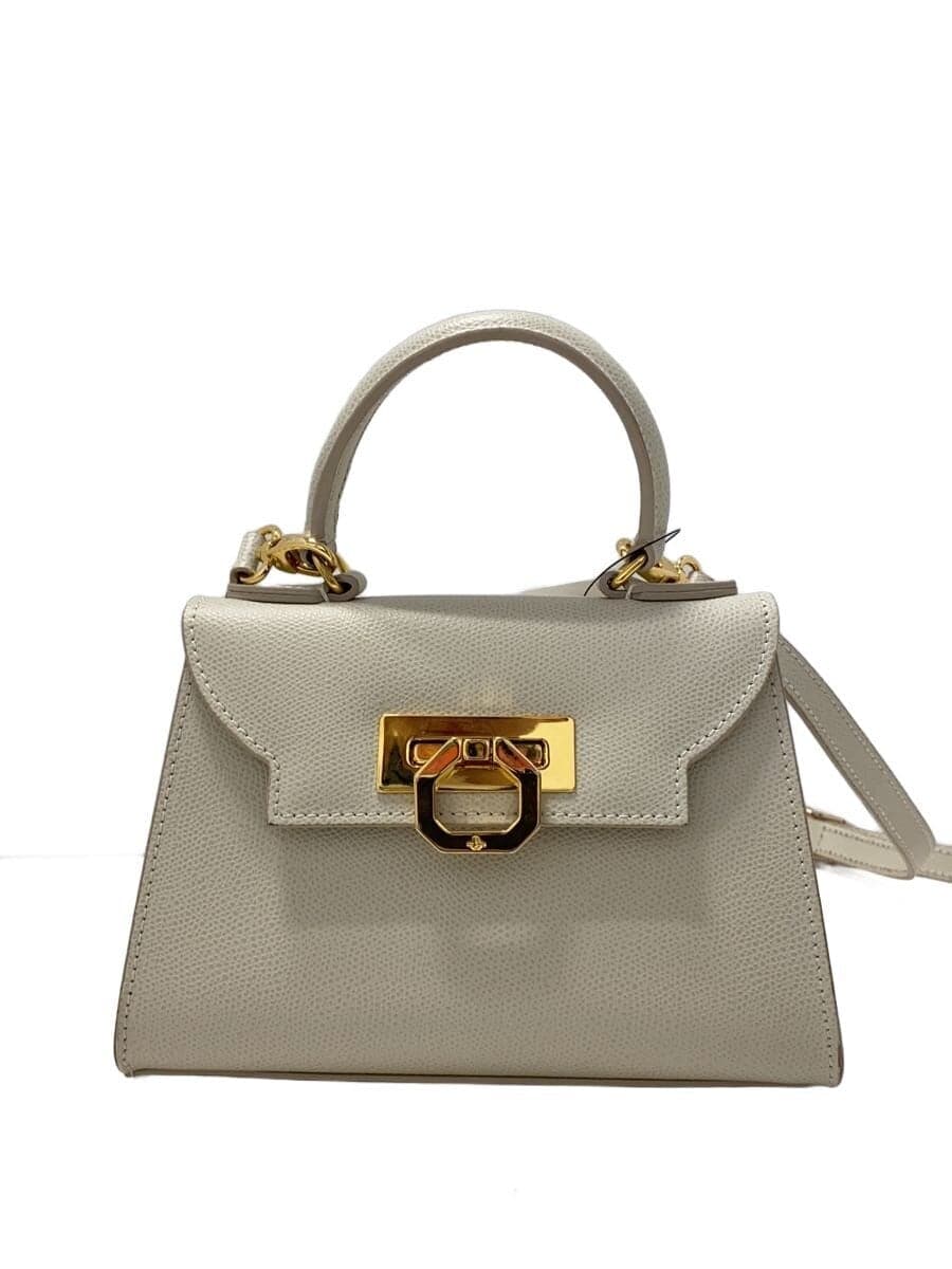 CARBOTTIERIKA 445 2-Way Shoulder Bag Leather White White Solid CARBOTTI