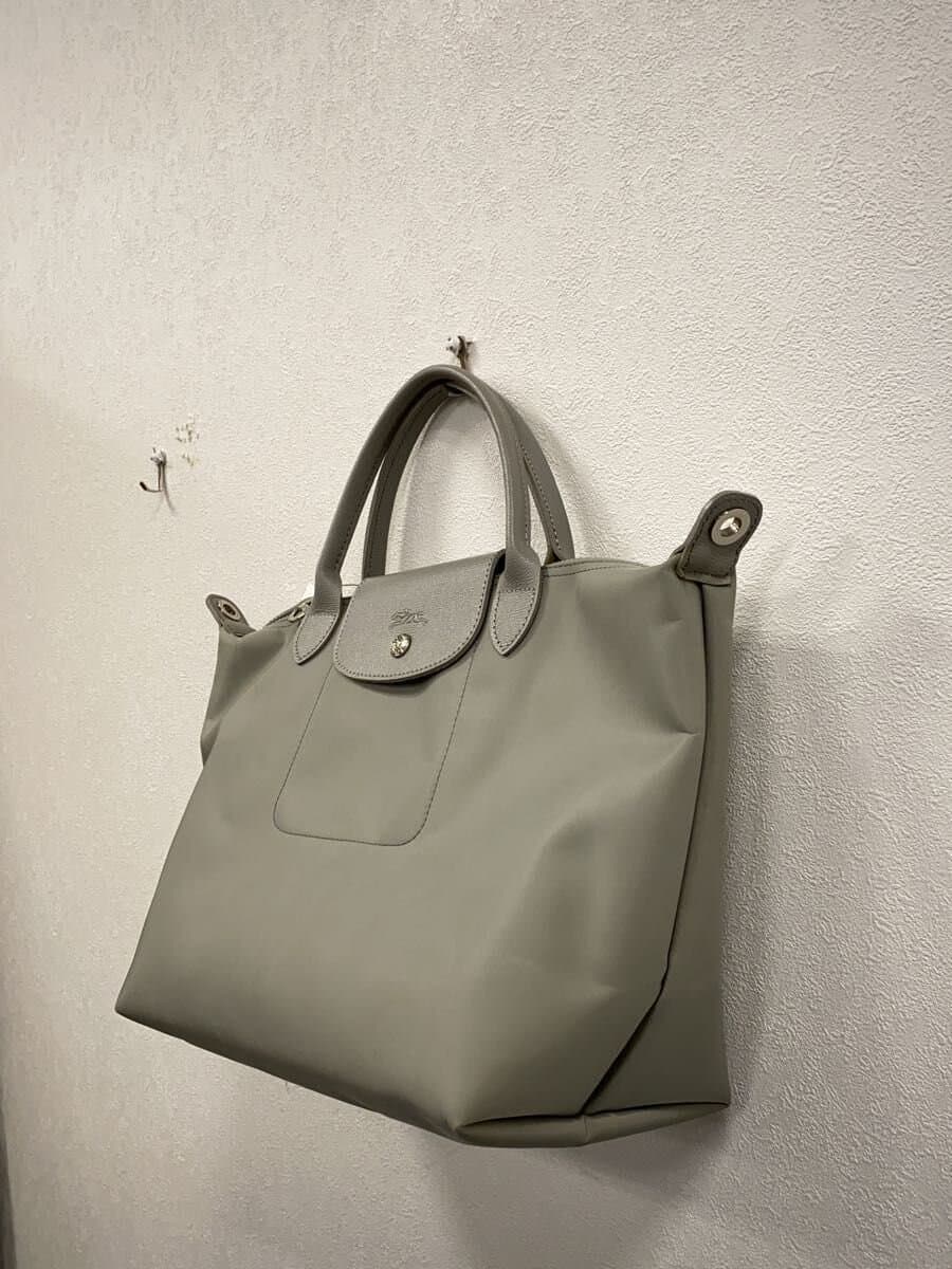 LONGCHAMP Le Pliage Neo Shoulder Strap Missing Part Tote Bag Gray Gray 1515578274 2