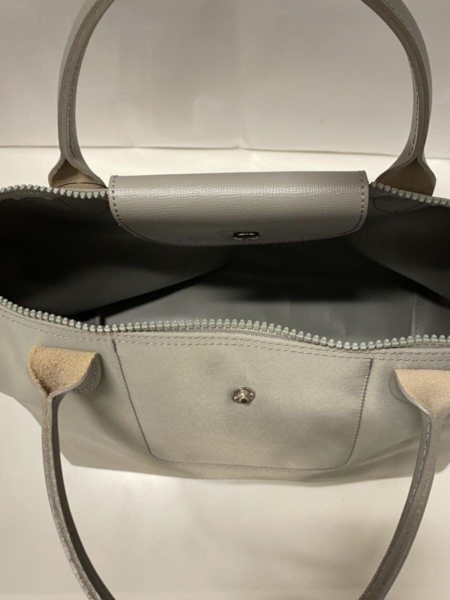 LONGCHAMP Le Pliage Neo Shoulder Strap Missing Part Tote Bag Gray Gray 1515578274 6