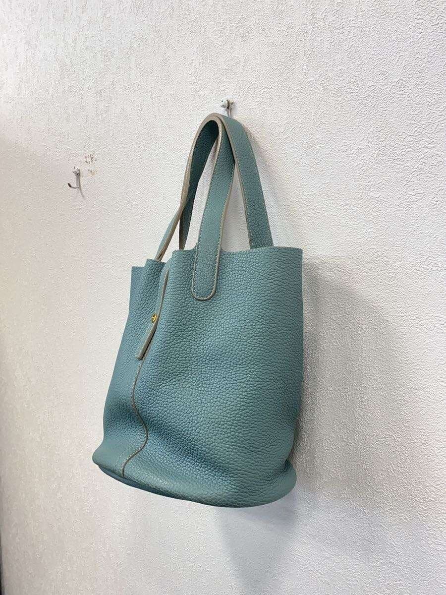 TIP ZONECONTE D Hand Bag Handbag Leather BLU WN-002 2