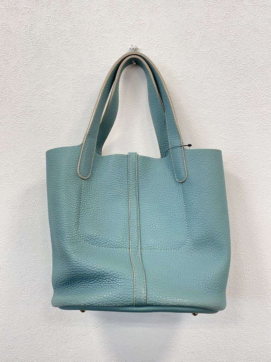 TIP ZONECONTE D Hand Bag Handbag Leather BLU WN-002 3