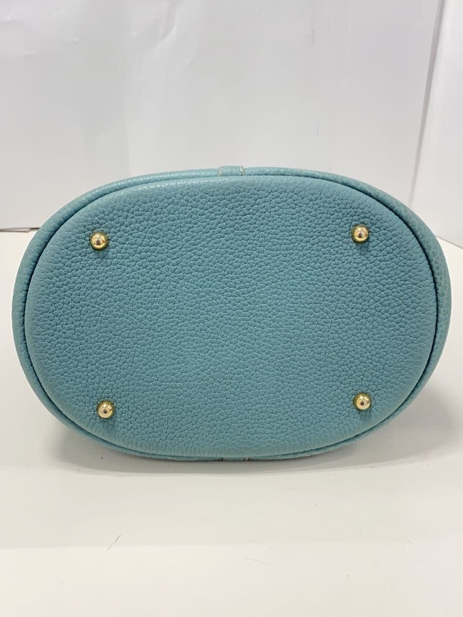 TIP ZONECONTE D Hand Bag Handbag Leather BLU WN-002 4