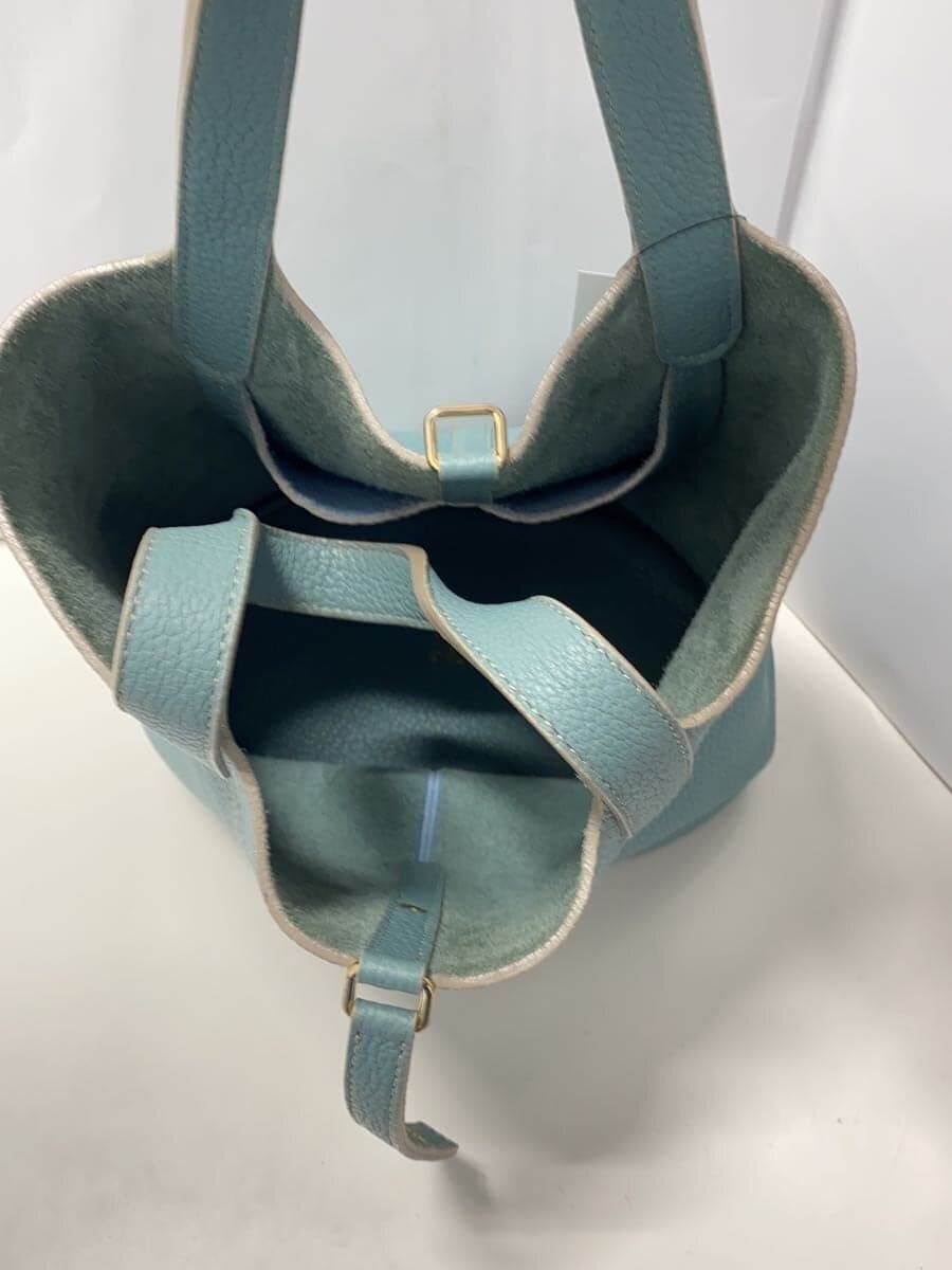 TIP ZONECONTE D Hand Bag Handbag Leather BLU WN-002 6